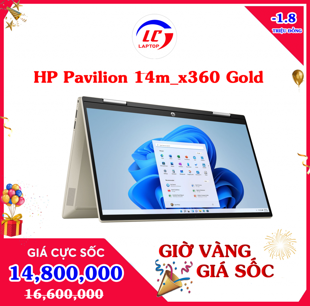 HP Pavilion 14m x360 Gold 1