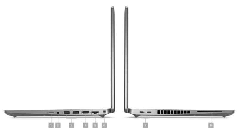 Laptop Dell Precision 3570 Workstation Core i7-1265U RAM 16GB SSD 512GB NVIDIA T550 15.6 inch FHD Windows 11
